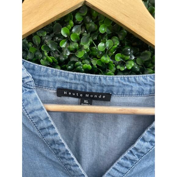 Haute Monde, Jean Blouse, Women’s Size XL - Picture 3 of 6